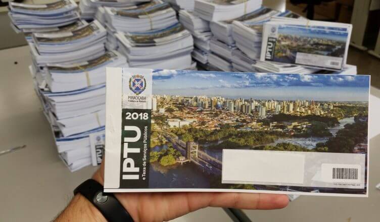 IPTU: Começa distribuição dos carnês aos contribuintes de Piracicaba